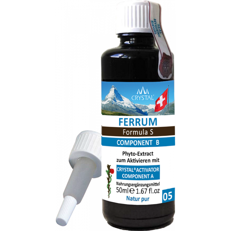 FERRUM 50 : CRYSTAL® CONCEPT B  'FERRUM Formula S'  50ml
